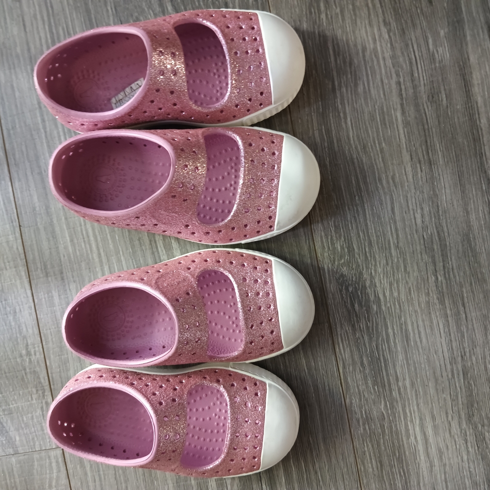 Glittery Pink Kids Shoes